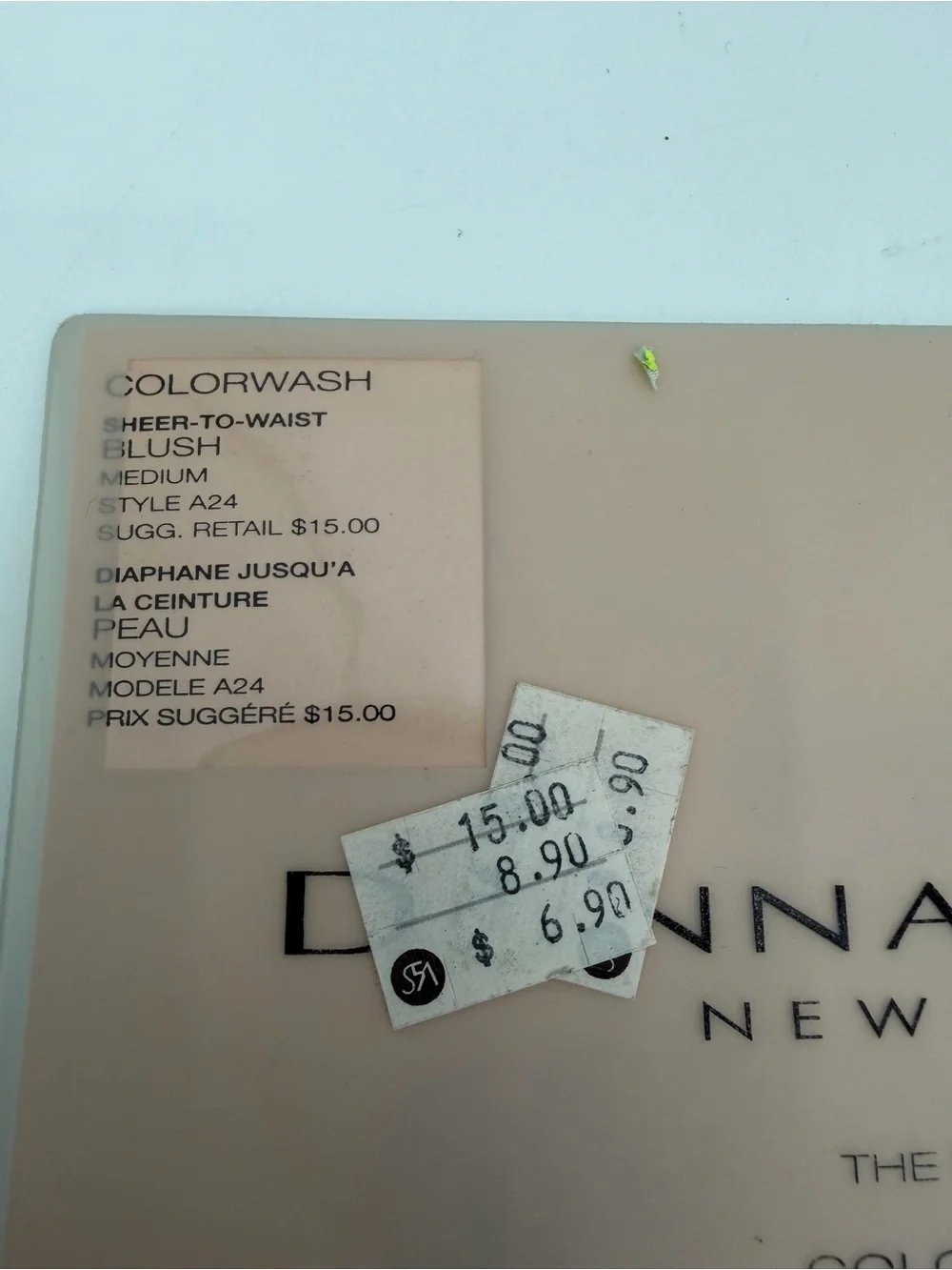 Donna Karan New York Pantyhose Medium Colorwash The Nudes VTG Blush A24